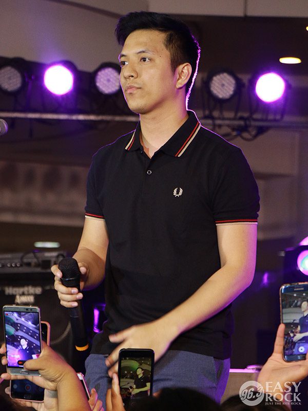 TJ Monterde at Easy Rock After-work Mall Tour